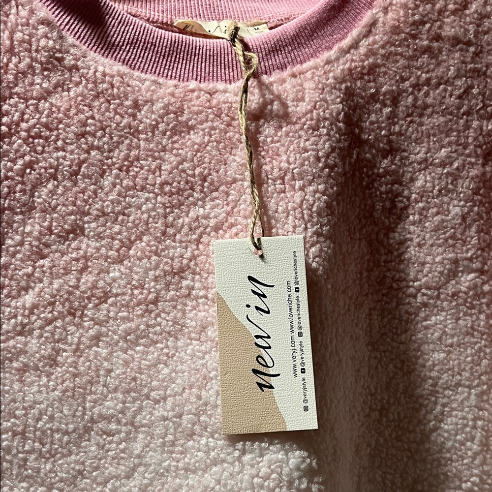 Cozy Pink Fleece Women’s Top